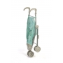 Miętowy wózek spacerówka dla lalek Miniland
